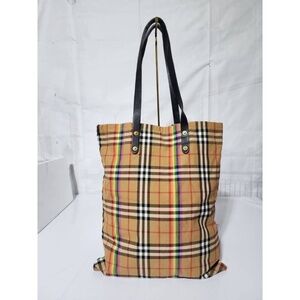 Authentic Burberry Nova Check Rainbow Tote Bag